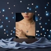Benxi 925 Silver Hand-Engraved Series -S925 Silver Retro Mube Necklace. The natural texture produced by the dialogue between fingers and materials, with each cut, there is no undo key, returning nature to the metal details Picture